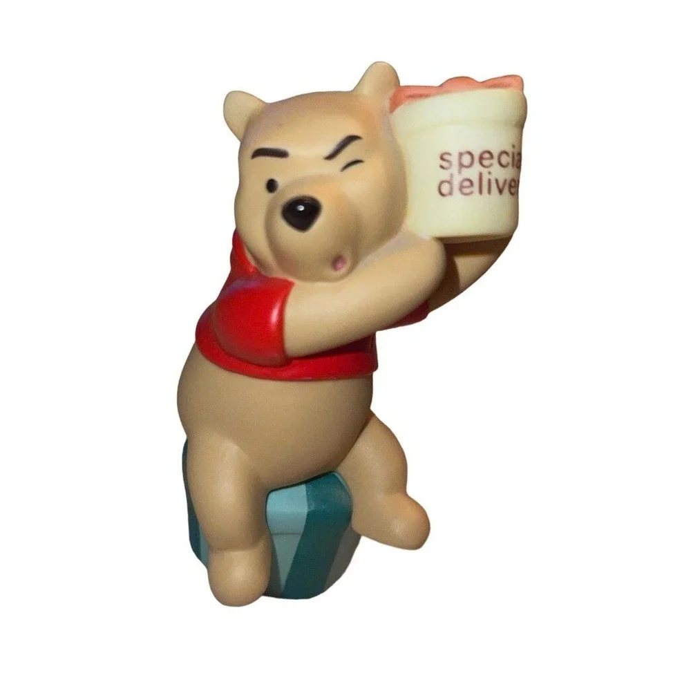 Pooh Newborn Is For A Happy Start Figurine Pooh and Friends Cake Topper